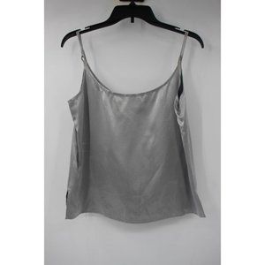 Vintage Sully Bonnelly Women's 6 Neiman Marcus strappy tank top blouse silver